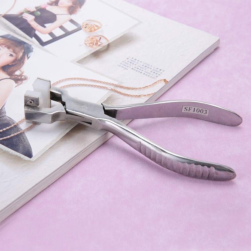 woobles Jewelry Bracelet Plier Tool, Bracelet Forming Repair Spring Bending Nylon Jaws Ring Plier - Image 5